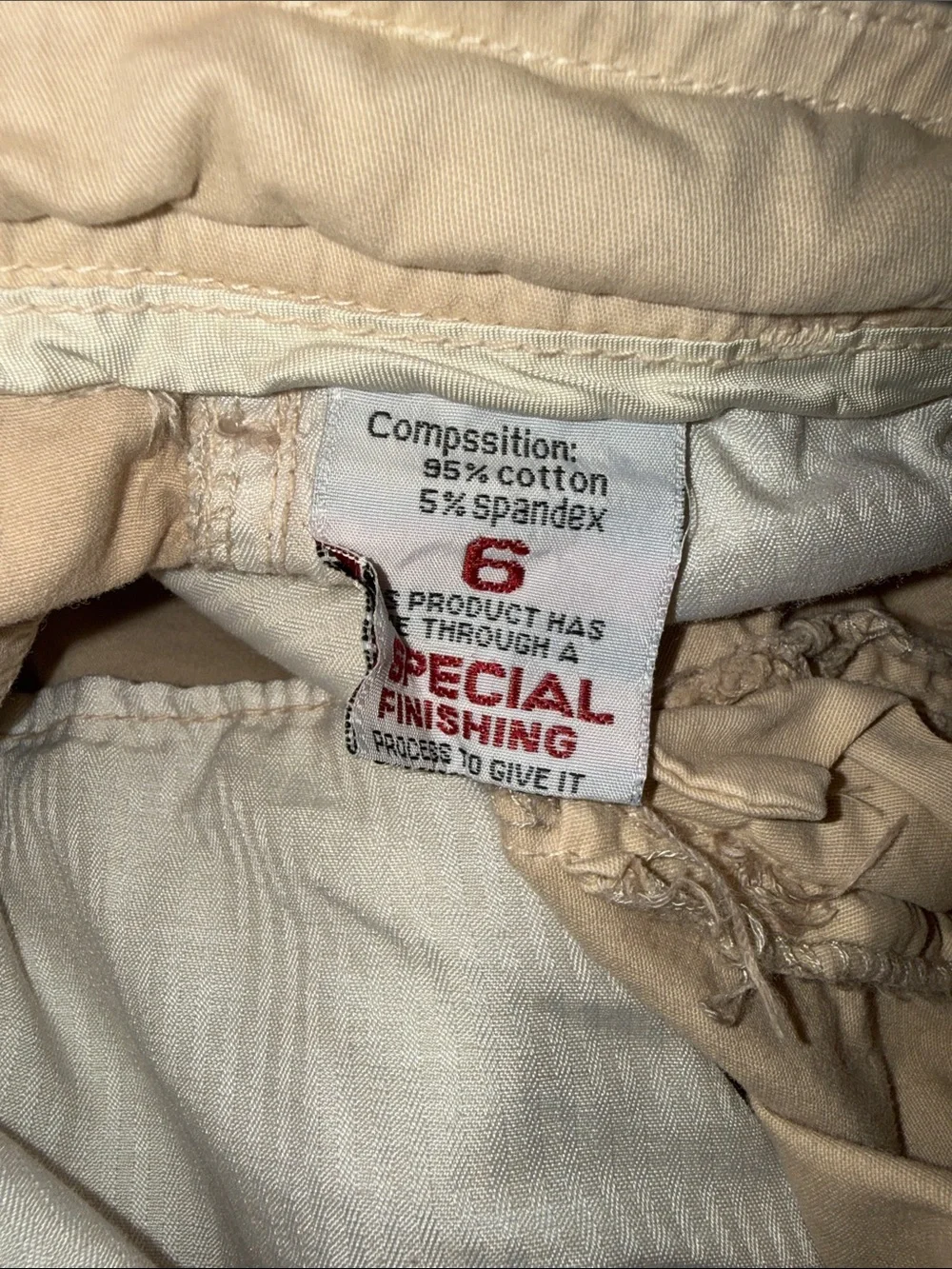 Women's Light Beige Cargo Bermuda Shorts with Utility Pockets